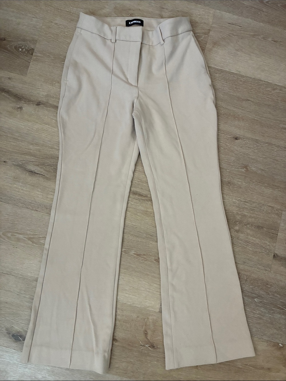 Express Women's Light Beige Boot Cut Pants
